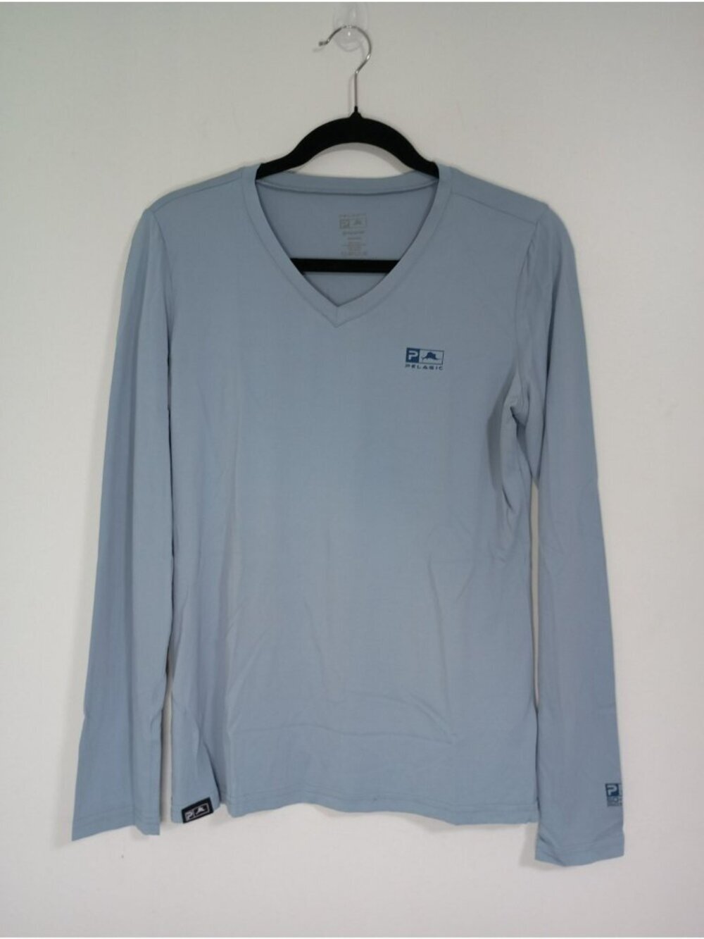 Pelagic AquaTek Long Sleeve Shirt Light Blue Medium UPF 50+ Protection